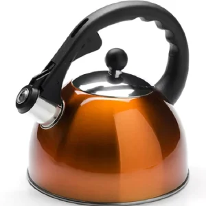 316 Stainless Steel Ivory Kettle and Teapot Set 3L Stove Top Whistling Kettle with Glass Cover for Gas & Induction