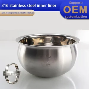 316L Stainless Steel 3L Manual Customizable High High Quality Rice Cooker Inner Pot Household Use Zojirush NP-HBC10/HBC18