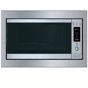 31L 900W Built-in Microwave Oven with Grill Combo Stainless Steel 24H Clock 6 Auto Menu Timer for Kitchen Home MEG60A-2