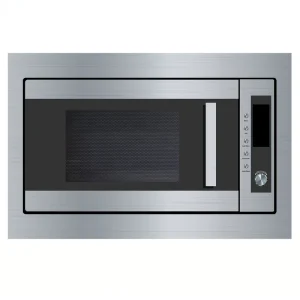 31L 900W Built in Microwave Oven with Grill Stainless Steel Auto Menus 24H Clock Timer Defrost for Home Kitchen MEG60D