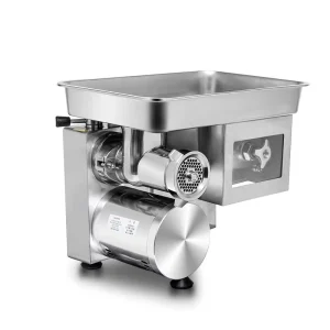 32 Type Multifunctional Meat Grinder & Slicer 1800W Pure Copper Motor Fits Beef Pork Fish for Restaurants & Canteens