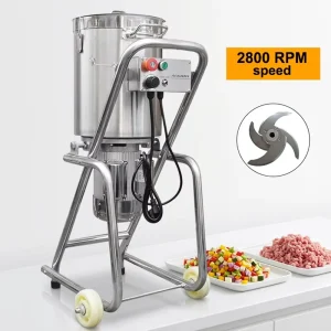 32L Industrial Commercial Heavy Duty Stainless Steel High Speed Motor Food Processor Blender for Eggplant Bean Nuts Cassava