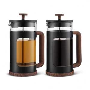 350 600 1000 Custom Heat Resistant Portable Manual French Press Coffee Maker Prensa Francesa