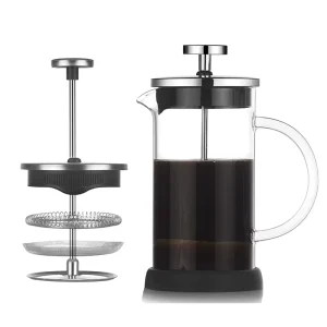 350/600/800/1000ml Handmade Stocked French Press Coffee Maker Tea Press Pot with Stainless Steel Plunger