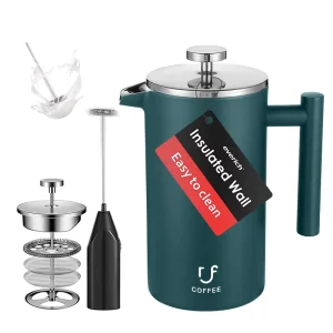 350 600ml 1.0L Custom Portable Manual French Press Stainless Steel Coffee Maker With Plunger