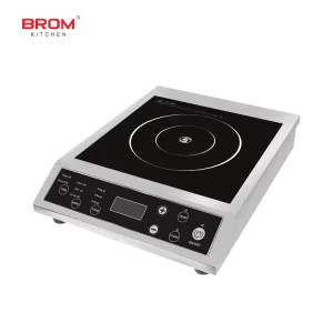 3500W Commercial Electric Induction Cooker Stainless Steel Mechanical Stove with Keypad Touch Control for Home Kitchen Use