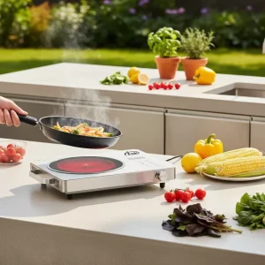 3500W High Power Induction Cooktop Touch Control Portable Electric Kitchen Appliance for Household and Outdoor Use 1 Year Warranty