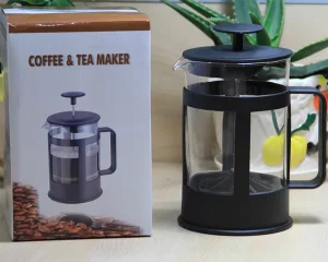 350ML Handmade Eco Friendly Portable Modern Glass French Press Coffee Maker with Stainless Steel Filter