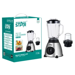 350W 1.5L Blade/2 Leaf Blade Juicer ST-5572 Glass Cup 2 in 1 Electric Multi-Functional Blender with BS Plug
