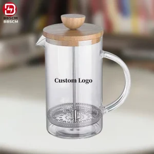350ml 600ml 800ml 1000ml Manual French Press Coffee Maker With Lid And 304 Ss Filter Glass Coffee Brewer