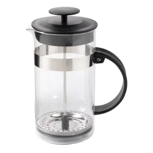 350ml French Press Coffee Maker Cafetiere with Black Lid and Handle Tea Coffee Maker