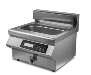 35L Large Capacity Heavy Duty Tabletop Electric Induction Deep Fryer with Touch Control for Crispier Fried Chicken