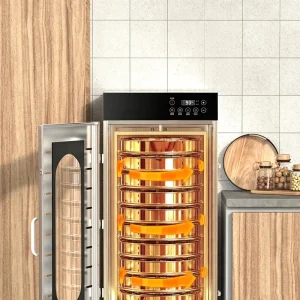 360° Even Hot Air Circulation Drying System 10 Layer Rotary Food Dehydrator Machine for Fruit Vegetable Meat