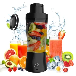 360W 700ML IPX7 USB Rechargeable Mini Fruit Mixers Safety Level Juicer Cup for Smoothies Shakes Portable Kitchen Blender