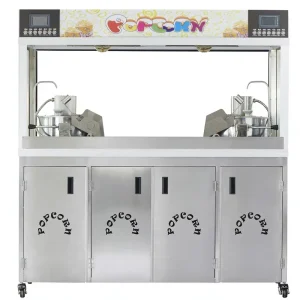 36oz electromagnetic double pot popcorn maker