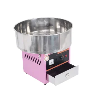 380 520mm Pink Automatic Cotton Candy Machine for Home Parties