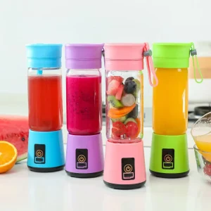 380ml Cup Fruit Juicer Blender USB Rechargeable Home Blender 6 Blade Portable Juicer Machine Portable Fruit Blender