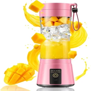 380ml Rechargeable Portable Juicer Blender Freshly Squeezed Juice Mixer Personal Safety 6 Blades Small Electric Juicer