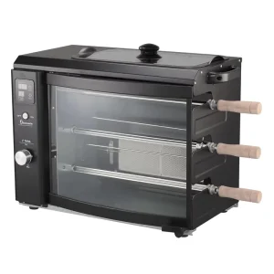 38L Mechanical Timer Freestanding Outdoor Single Electric Grill Rotisserie BBQ Chicken Toaster Gas Oven