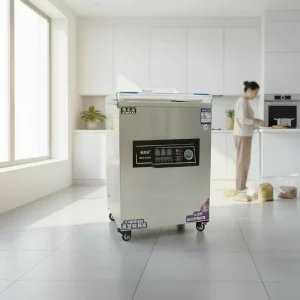 390PD Electric Semi Automatic Single Chamber Vacuum Sealer for Food Vacuum Packing High Productivity