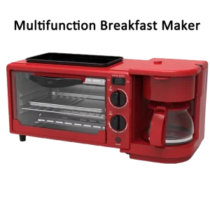 3In1 Breakfast Maker With Non Stick Pan Electric Cooker Multifunctional Breakfast Machine