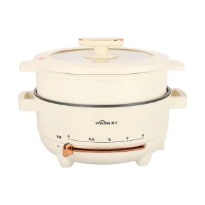 3L 4L Electric Cooking Pot Multi Functions Stove with Food Steamer Heat Control for Small Kitchen Appliances