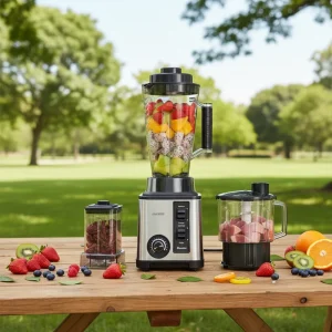 3L Commercial Blender Juicer Machine Powerful 3-in-1 Table Blender Electric Smoothies Heavy Duty Extractor