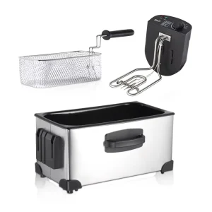 3L Electric Deep Fryer Home Use Small Electric Frying Pan Oven Fried Donuts and French Fries Machine