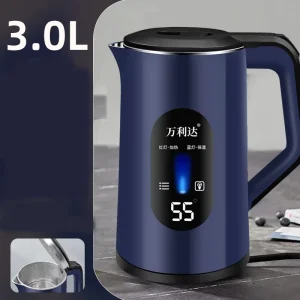 3L Electric Kettle Portable Temperature Controlled Kettle Automatic Shut off