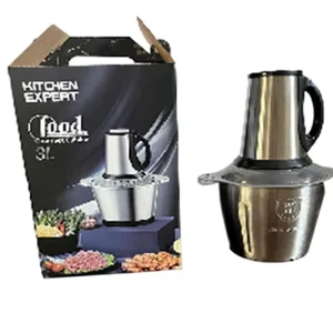 3L Electric Meat Grinder Slicer Heavy Stainless Steel CE Certified Commercial Home Use for Beef Baby Food Copper Motor