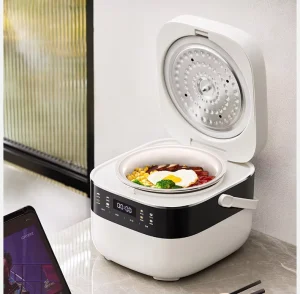 3L Rice Cooking Pot Multifunctional Electric Rice Cooker Healthy Smart Cooker Rice Porridge Soup Pot Electric