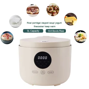 3L Square Rice Cooker Non-stick Pot