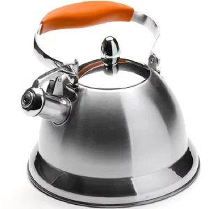 3L Whistling Stainless Steel Foldable Kettle with Water Filter Gas and Induction Ready