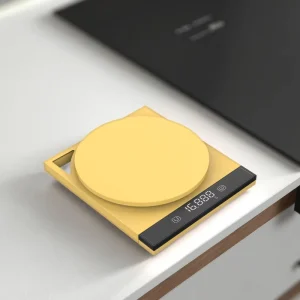 3kg ABS Plastic LCD Display Digital Kitchen Scales Battery Powered with Hanging Hole for Coffee and Baking Weight Measurement