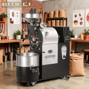 3kg Commercial Coffee Roaster Machine with Stainless Steel Drum Gas Electric for Specialty Shop