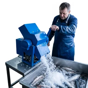 3s Rapid Industrial Ice Shaver 4 Adjustable Sizes Heavy Duty Blue Metal Ice Crushing Machine
