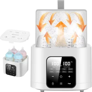 4 Bottles Design Baby Bottle Sterilizer Steamer for Toys Pacifiers Nipples Tableware