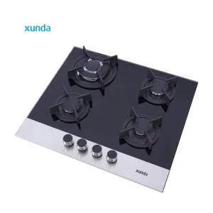 4-Burner Tempered Glass Built-in Gas Hob Kitchen Appliance for Household and Hotel NG/LPG Cooker Estufa De Gas