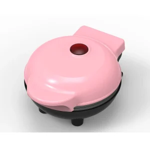 4 Inch Mini Individual Electric Waffle Maker Non Stick Surfaces Cool Touch Exterior Interchangeable Grilling Waffle Household
