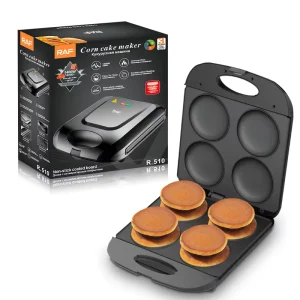 4 Pieces Professional Arepa Maker Mini Pancake Maker Machine Cupcake Makers for Fast Food Restaurant