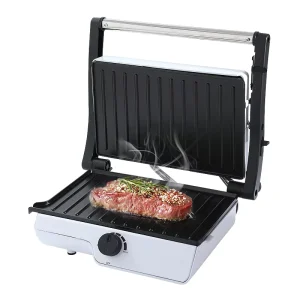 4 Slice Panini Press Grill Sandwich Maker 3 Foot Barbeque Meat Grill Non Stick Commercial Rectangular Electric Household Outdoor