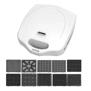 4 Slice Stainless Steel Detachable 3 in 1 Sandwich Waffle Grill Electric Non Stick Waffle Maker