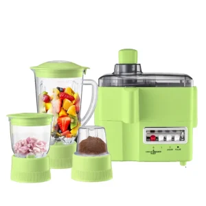 4 in 1 Blender Combo for Kitchen Blender with Meat Chopper 650W High Speed Blenders with 4 Speeds and Pulse