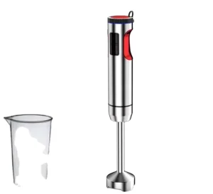 4 in 1 Handheld Blender Variable Speed Control with 304 Stainless Steel Mixing Rod Child Safety Lock for Household Use