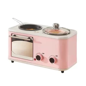 4 in 1 Home Electric Breakfast Maker Mini Oven Bread Maker Food Steamer