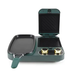 4 in 1 Multifunctional Breakfast Machine Press Grill Sandwich Waffle Maker for Home
