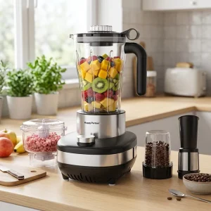 4 in 1 Multifunctional Kitchen Appliance 6 Blades Ice Crushing Plastic for Household Hotel Use