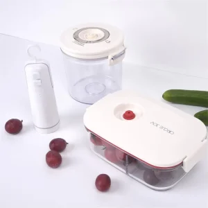 4 in 1 Plastic Handheld Portable Vacuum Sealer Battery Powered 1.0L Capacity Food Saver for Hunting & Food Storage