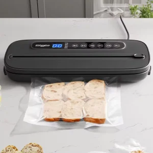 4-in-1 Vacuum Sealer LED Digital Vacuum Sealer Compact Design Portable Household Automatic Plastic Seal Bag Heat Sealer