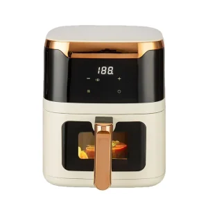 4.1-5L 1200W Digital Control Stainless Steel Air Fryer Oven with Overheat Protection Cool Touch Design RV Electric Household Use